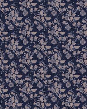 Gourmand wallpaper endpages by Babe & Oak Gourmand wallpaper endpages by Babe & Oak