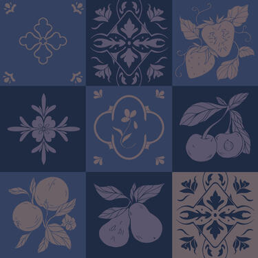 Gourmand Tile Art by Babe &amp; Oak